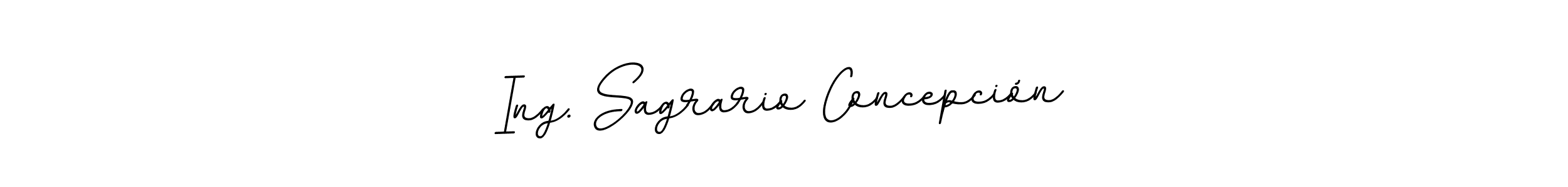 if you are searching for the best signature style for your name Ing. Sagrario Concepción. so please give up your signature search. here we have designed multiple signature styles  using BallpointsItalic-DORy9. Ing. Sagrario Concepción signature style 11 images and pictures png