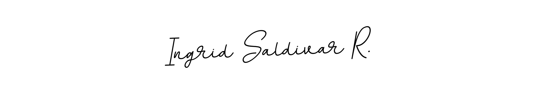 How to make Ingrid Saldivar R. name signature. Use BallpointsItalic-DORy9 style for creating short signs online. This is the latest handwritten sign. Ingrid Saldivar R. signature style 11 images and pictures png