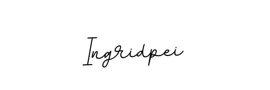 The best way (BallpointsItalic-DORy9) to make a short signature is to pick only two or three words in your name. The name Ingridpei include a total of six letters. For converting this name. Ingridpei signature style 11 images and pictures png