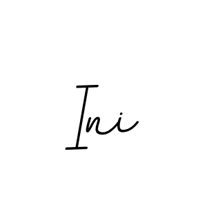 How to make Ini name signature. Use BallpointsItalic-DORy9 style for creating short signs online. This is the latest handwritten sign. Ini signature style 11 images and pictures png