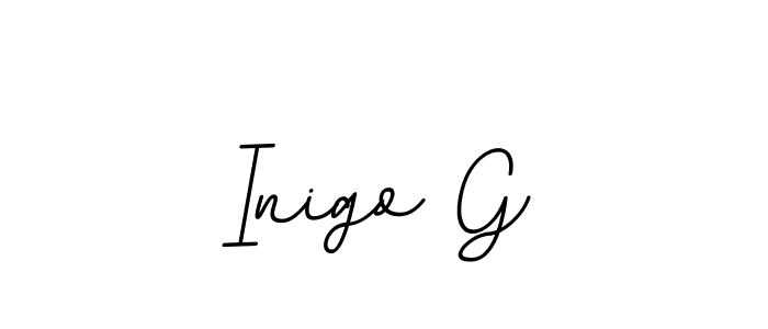 Design your own signature with our free online signature maker. With this signature software, you can create a handwritten (BallpointsItalic-DORy9) signature for name Inigo G. Inigo G signature style 11 images and pictures png