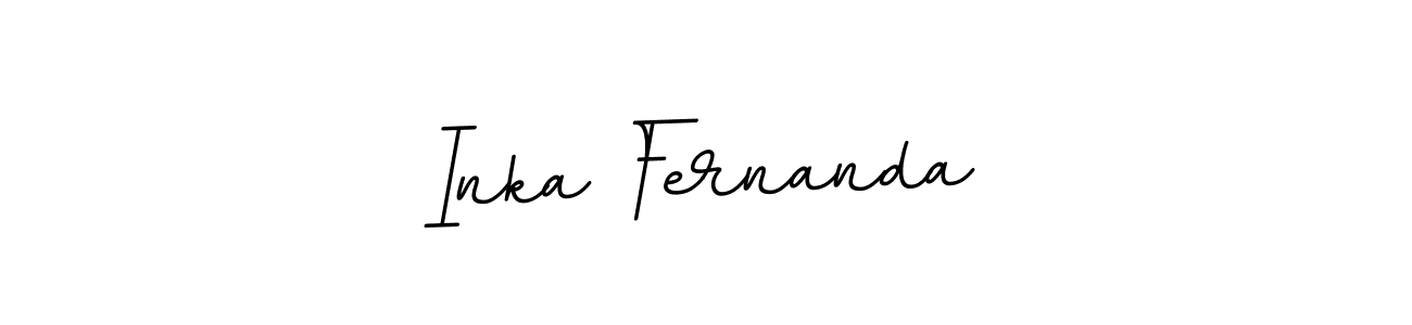 Similarly BallpointsItalic-DORy9 is the best handwritten signature design. Signature creator online .You can use it as an online autograph creator for name Inka Fernanda. Inka Fernanda signature style 11 images and pictures png