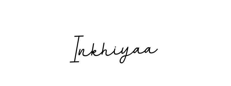 Design your own signature with our free online signature maker. With this signature software, you can create a handwritten (BallpointsItalic-DORy9) signature for name Inkhiyaa. Inkhiyaa signature style 11 images and pictures png