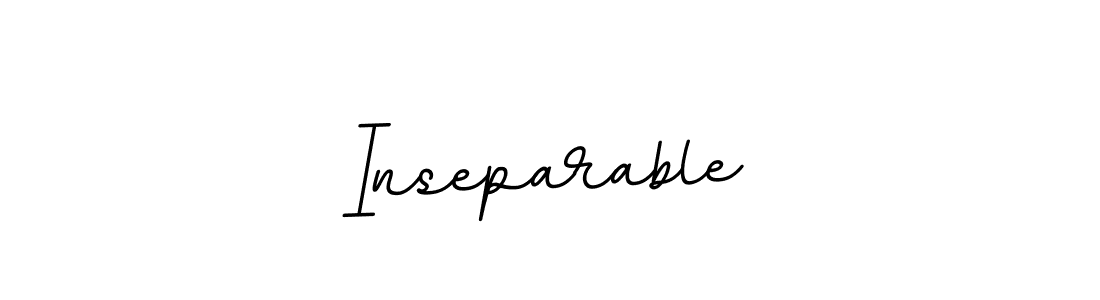 The best way (BallpointsItalic-DORy9) to make a short signature is to pick only two or three words in your name. The name Inseparable include a total of six letters. For converting this name. Inseparable signature style 11 images and pictures png