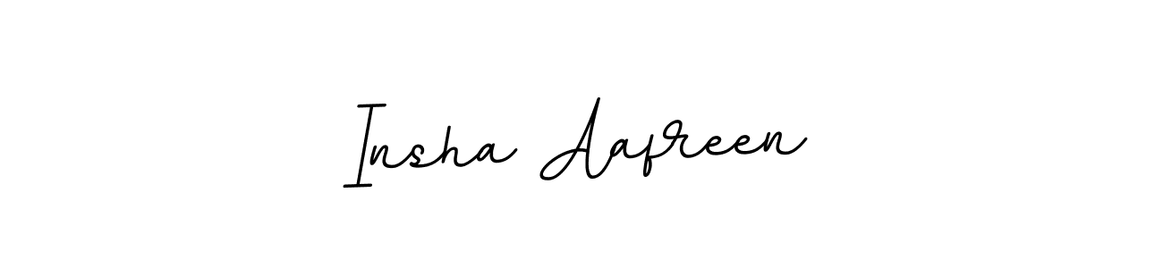 The best way (BallpointsItalic-DORy9) to make a short signature is to pick only two or three words in your name. The name Insha Aafreen include a total of six letters. For converting this name. Insha Aafreen signature style 11 images and pictures png