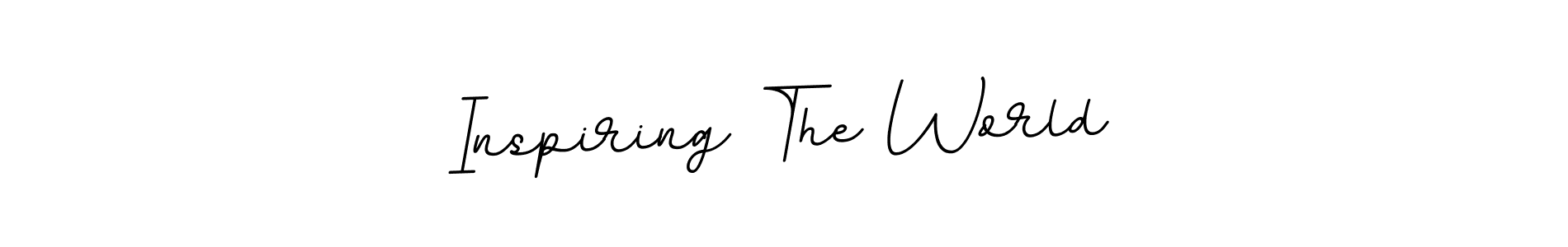 Check out images of Autograph of Inspiring The World name. Actor Inspiring The World Signature Style. BallpointsItalic-DORy9 is a professional sign style online. Inspiring The World signature style 11 images and pictures png