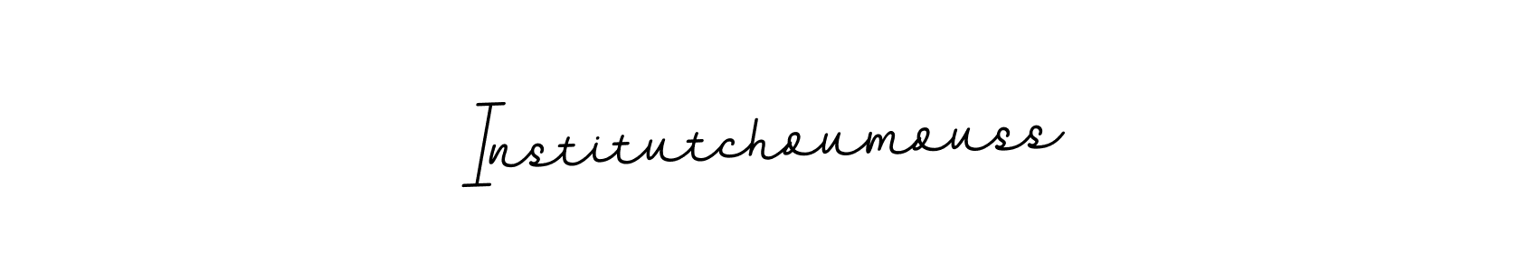 This is the best signature style for the Institutchoumouss name. Also you like these signature font (BallpointsItalic-DORy9). Mix name signature. Institutchoumouss signature style 11 images and pictures png