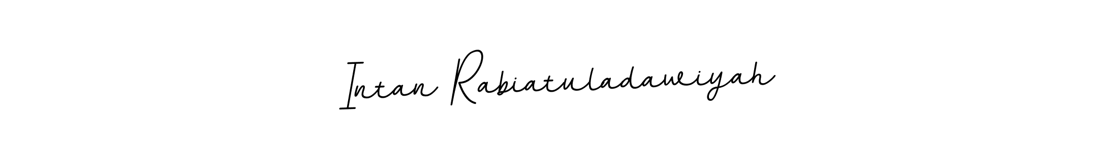 How to make Intan Rabiatuladawiyah signature? BallpointsItalic-DORy9 is a professional autograph style. Create handwritten signature for Intan Rabiatuladawiyah name. Intan Rabiatuladawiyah signature style 11 images and pictures png