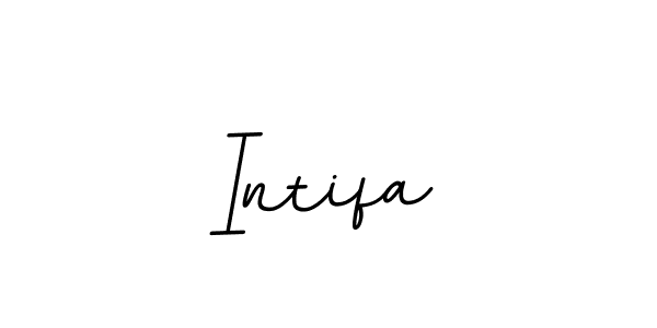 The best way (BallpointsItalic-DORy9) to make a short signature is to pick only two or three words in your name. The name Intifa include a total of six letters. For converting this name. Intifa signature style 11 images and pictures png