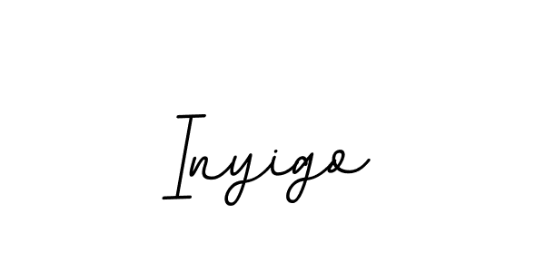 You should practise on your own different ways (BallpointsItalic-DORy9) to write your name (Inyigo) in signature. don't let someone else do it for you. Inyigo signature style 11 images and pictures png