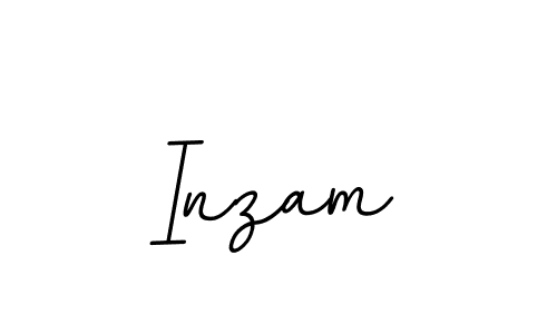 Create a beautiful signature design for name Inzam. With this signature (BallpointsItalic-DORy9) fonts, you can make a handwritten signature for free. Inzam signature style 11 images and pictures png