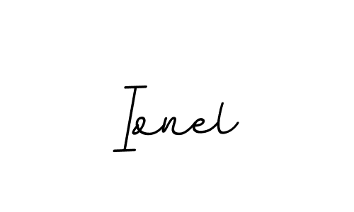 Make a beautiful signature design for name Ionel. With this signature (BallpointsItalic-DORy9) style, you can create a handwritten signature for free. Ionel signature style 11 images and pictures png