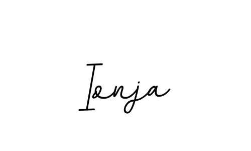 Make a beautiful signature design for name Ionja. With this signature (BallpointsItalic-DORy9) style, you can create a handwritten signature for free. Ionja signature style 11 images and pictures png
