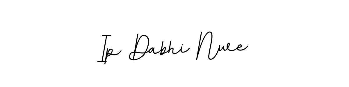 Design your own signature with our free online signature maker. With this signature software, you can create a handwritten (BallpointsItalic-DORy9) signature for name Ip Dabhi Nwe. Ip Dabhi Nwe signature style 11 images and pictures png