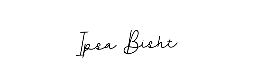 Design your own signature with our free online signature maker. With this signature software, you can create a handwritten (BallpointsItalic-DORy9) signature for name Ipsa Bisht. Ipsa Bisht signature style 11 images and pictures png