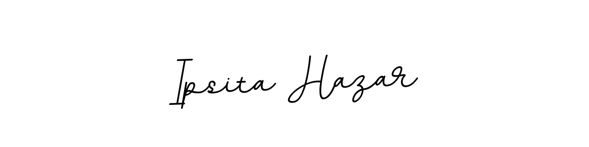Make a beautiful signature design for name Ipsita Hazar. With this signature (BallpointsItalic-DORy9) style, you can create a handwritten signature for free. Ipsita Hazar signature style 11 images and pictures png