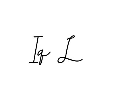 Create a beautiful signature design for name Iq L. With this signature (BallpointsItalic-DORy9) fonts, you can make a handwritten signature for free. Iq L signature style 11 images and pictures png