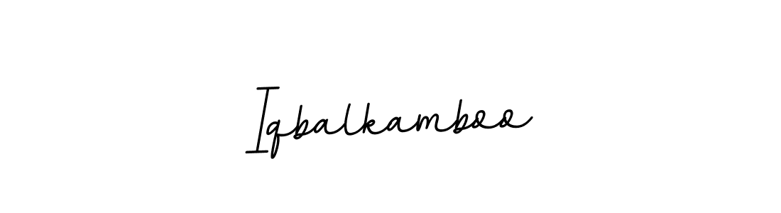 The best way (BallpointsItalic-DORy9) to make a short signature is to pick only two or three words in your name. The name Iqbalkamboo include a total of six letters. For converting this name. Iqbalkamboo signature style 11 images and pictures png