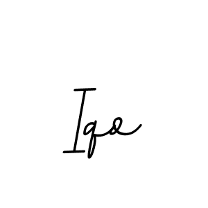 Design your own signature with our free online signature maker. With this signature software, you can create a handwritten (BallpointsItalic-DORy9) signature for name Iqo. Iqo signature style 11 images and pictures png