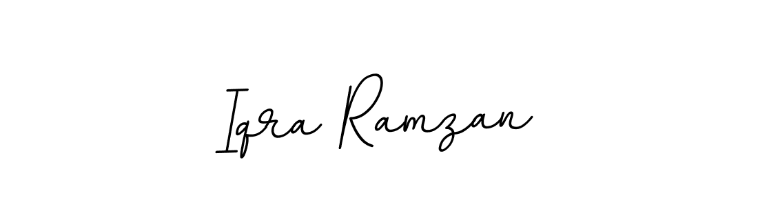 Make a beautiful signature design for name Iqra Ramzan. With this signature (BallpointsItalic-DORy9) style, you can create a handwritten signature for free. Iqra Ramzan signature style 11 images and pictures png