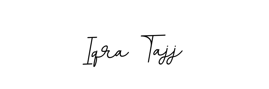 if you are searching for the best signature style for your name Iqra Tajj. so please give up your signature search. here we have designed multiple signature styles  using BallpointsItalic-DORy9. Iqra Tajj signature style 11 images and pictures png