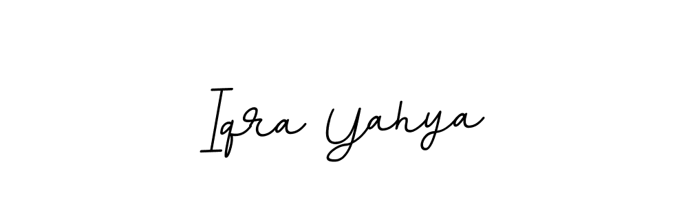 Also we have Iqra Yahya name is the best signature style. Create professional handwritten signature collection using BallpointsItalic-DORy9 autograph style. Iqra Yahya signature style 11 images and pictures png