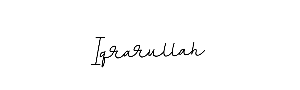 Make a beautiful signature design for name Iqrarullah. With this signature (BallpointsItalic-DORy9) style, you can create a handwritten signature for free. Iqrarullah signature style 11 images and pictures png