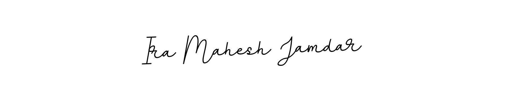 How to make Ira Mahesh Jamdar name signature. Use BallpointsItalic-DORy9 style for creating short signs online. This is the latest handwritten sign. Ira Mahesh Jamdar signature style 11 images and pictures png