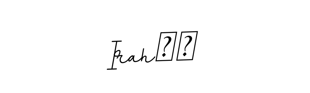 It looks lik you need a new signature style for name Irah♡︎. Design unique handwritten (BallpointsItalic-DORy9) signature with our free signature maker in just a few clicks. Irah♡︎ signature style 11 images and pictures png