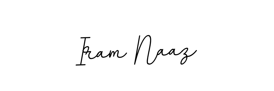 This is the best signature style for the Iram Naaz name. Also you like these signature font (BallpointsItalic-DORy9). Mix name signature. Iram Naaz signature style 11 images and pictures png