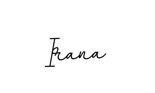 Create a beautiful signature design for name Irana. With this signature (BallpointsItalic-DORy9) fonts, you can make a handwritten signature for free. Irana signature style 11 images and pictures png
