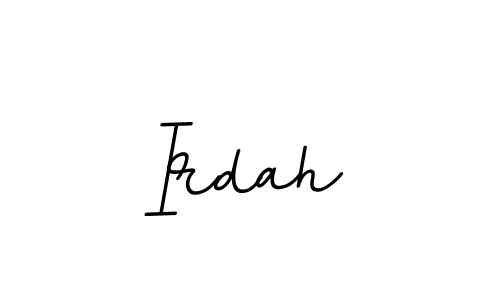 Also we have Irdah name is the best signature style. Create professional handwritten signature collection using BallpointsItalic-DORy9 autograph style. Irdah signature style 11 images and pictures png