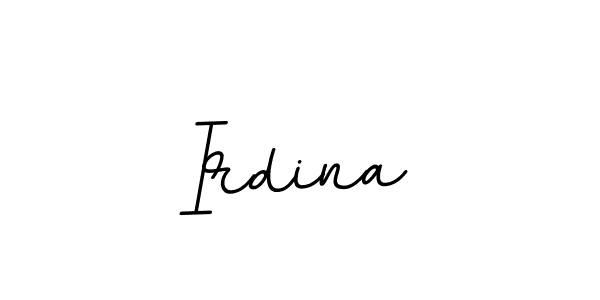 Design your own signature with our free online signature maker. With this signature software, you can create a handwritten (BallpointsItalic-DORy9) signature for name Irdina. Irdina signature style 11 images and pictures png