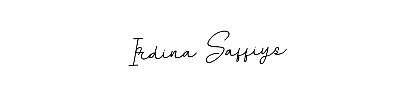 Create a beautiful signature design for name Irdina Saffiys. With this signature (BallpointsItalic-DORy9) fonts, you can make a handwritten signature for free. Irdina Saffiys signature style 11 images and pictures png