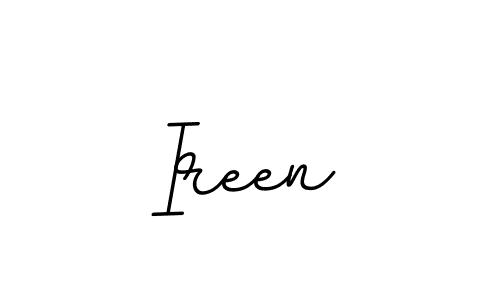 How to make Ireen name signature. Use BallpointsItalic-DORy9 style for creating short signs online. This is the latest handwritten sign. Ireen signature style 11 images and pictures png