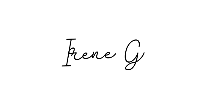 Use a signature maker to create a handwritten signature online. With this signature software, you can design (BallpointsItalic-DORy9) your own signature for name Irene G. Irene G signature style 11 images and pictures png