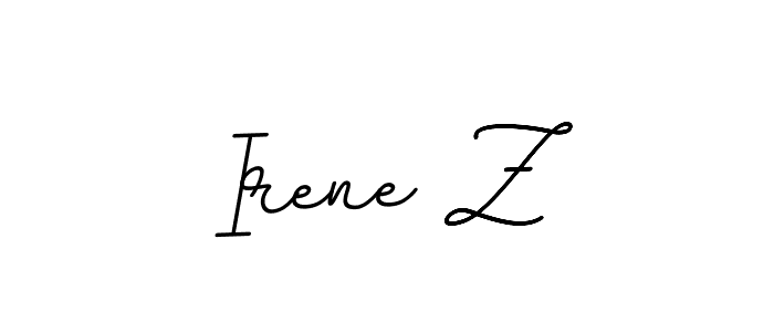 Irene Z stylish signature style. Best Handwritten Sign (BallpointsItalic-DORy9) for my name. Handwritten Signature Collection Ideas for my name Irene Z. Irene Z signature style 11 images and pictures png
