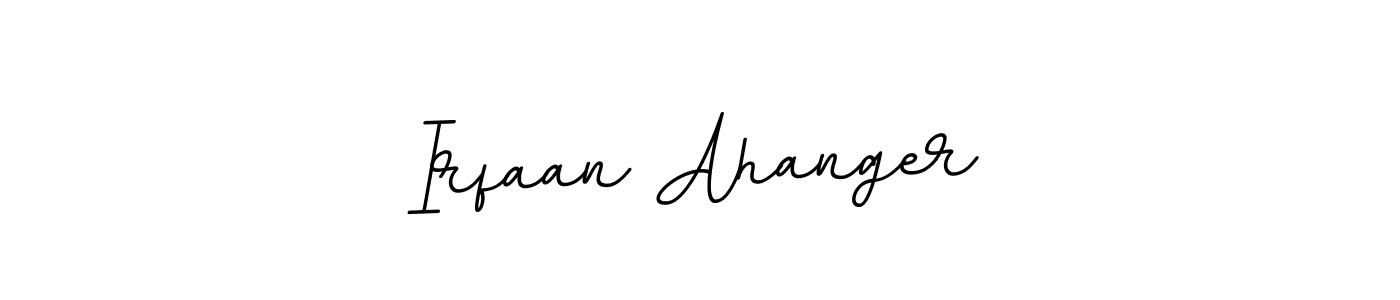 Use a signature maker to create a handwritten signature online. With this signature software, you can design (BallpointsItalic-DORy9) your own signature for name Irfaan Ahanger. Irfaan Ahanger signature style 11 images and pictures png