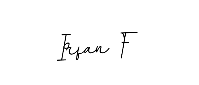 Irfan F stylish signature style. Best Handwritten Sign (BallpointsItalic-DORy9) for my name. Handwritten Signature Collection Ideas for my name Irfan F. Irfan F signature style 11 images and pictures png
