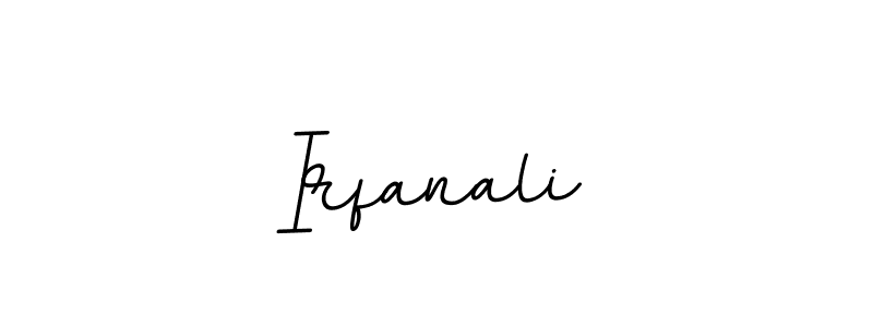 Create a beautiful signature design for name Irfanali. With this signature (BallpointsItalic-DORy9) fonts, you can make a handwritten signature for free. Irfanali signature style 11 images and pictures png