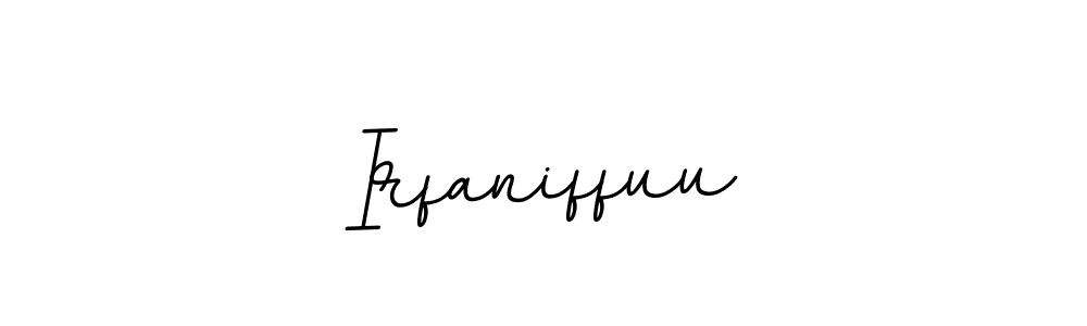 Make a beautiful signature design for name Irfaniffuu. With this signature (BallpointsItalic-DORy9) style, you can create a handwritten signature for free. Irfaniffuu signature style 11 images and pictures png