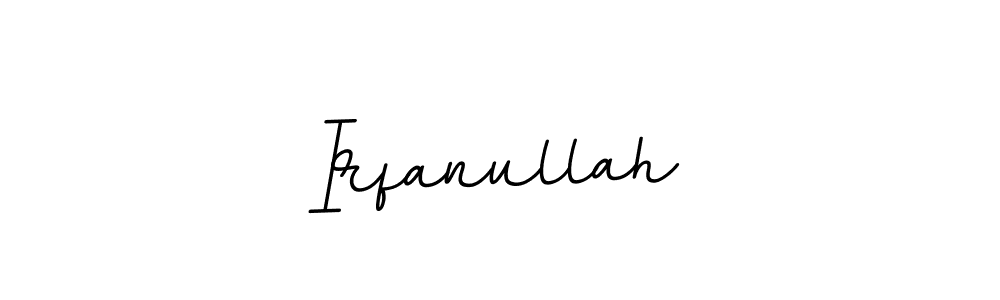 Make a beautiful signature design for name Irfanullah. With this signature (BallpointsItalic-DORy9) style, you can create a handwritten signature for free. Irfanullah signature style 11 images and pictures png