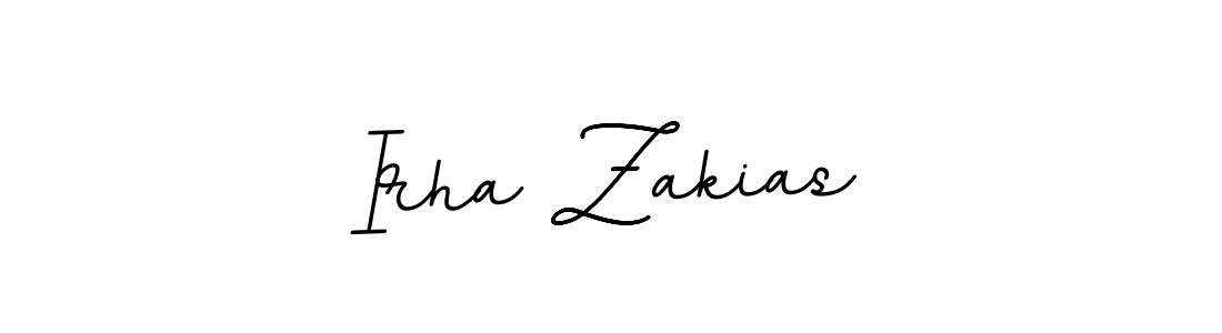 This is the best signature style for the Irha Zakias name. Also you like these signature font (BallpointsItalic-DORy9). Mix name signature. Irha Zakias signature style 11 images and pictures png