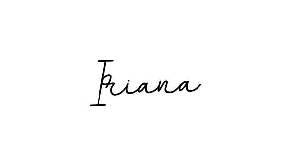 Make a beautiful signature design for name Iriana. With this signature (BallpointsItalic-DORy9) style, you can create a handwritten signature for free. Iriana signature style 11 images and pictures png