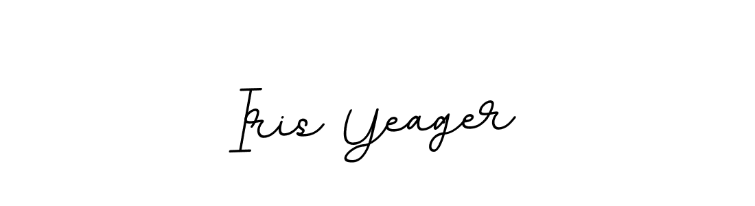 Create a beautiful signature design for name Iris Yeager. With this signature (BallpointsItalic-DORy9) fonts, you can make a handwritten signature for free. Iris Yeager signature style 11 images and pictures png