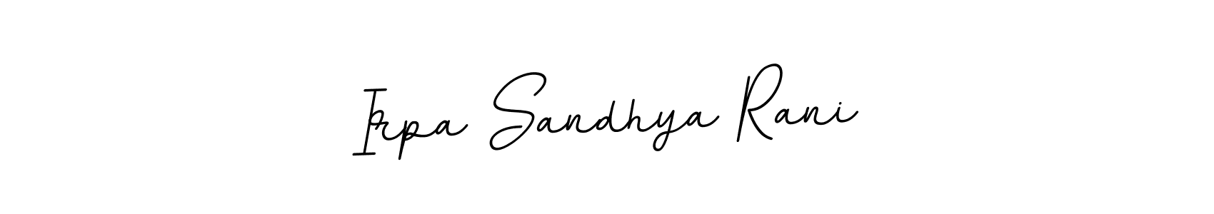 It looks lik you need a new signature style for name Irpa Sandhya Rani. Design unique handwritten (BallpointsItalic-DORy9) signature with our free signature maker in just a few clicks. Irpa Sandhya Rani signature style 11 images and pictures png