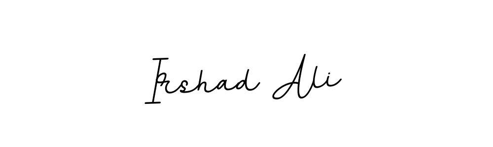 Make a beautiful signature design for name Irshad Ali. With this signature (BallpointsItalic-DORy9) style, you can create a handwritten signature for free. Irshad Ali signature style 11 images and pictures png