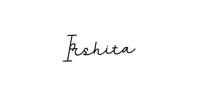 Design your own signature with our free online signature maker. With this signature software, you can create a handwritten (BallpointsItalic-DORy9) signature for name Irshita. Irshita signature style 11 images and pictures png