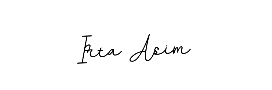 if you are searching for the best signature style for your name Irta Asim. so please give up your signature search. here we have designed multiple signature styles  using BallpointsItalic-DORy9. Irta Asim signature style 11 images and pictures png