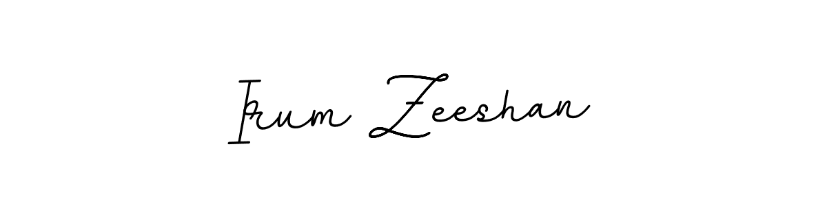 Design your own signature with our free online signature maker. With this signature software, you can create a handwritten (BallpointsItalic-DORy9) signature for name Irum Zeeshan. Irum Zeeshan signature style 11 images and pictures png